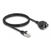 DeLOCK RJ50 Extension Cable male to female S/FTP 1 m black