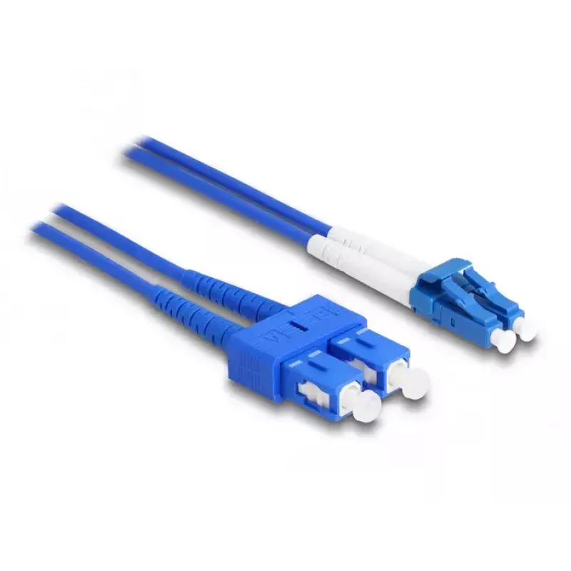 DeLOCK Fiber Optical Cable LC Duplex to SC Duplex Singlemode OS2 2 m