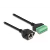 DeLOCK RJ45 Cable Cat.6 female to Terminal Block Adapter 2m