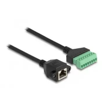 DeLOCK RJ45 Cable Cat.6 female to Terminal Block Adapter 2m