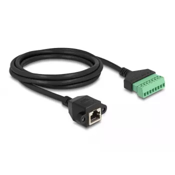 DeLOCK RJ45 Cable Cat.6 female to Terminal Block Adapter 2m