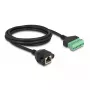 DeLOCK RJ45 Cable Cat.6 female to Terminal Block Adapter 2m