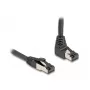 Network Cable DeLOCK RJ45 Cat.8.1 90° upwards angled / straight 5 m black