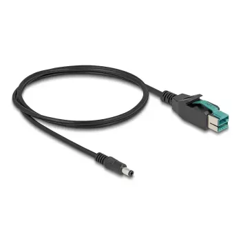 DeLOCK PoweredUSB cable male 12 V to DC 5.5 x 2.5 mm male 2 m