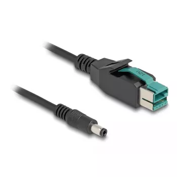 DeLOCK PoweredUSB cable male 12 V to DC 5.5 x 2.5 mm male 2 m