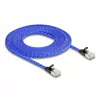 Network Cable DeLOCK RJ45 Flat Cat.6A 5m Blue