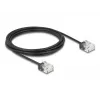 Network Cable DeLOCK RJ45 Cat.6 UTP Ultra Slim 3m Black