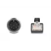 Network Cable DeLOCK M12 Cable A-coded 8 pin male to RJ45 male Cat5e 1m Black
