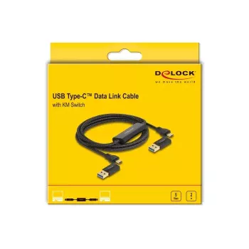 DeLOCK USB Type-C Data Link Cable + KM Switch 2m 5Gbps