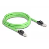 Networking Cable DeLOCK 80890 RJ-45 Cat6a 2m Black Green