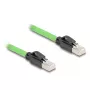 Networking Cable DeLOCK 80890 RJ-45 Cat6a 2m Black Green