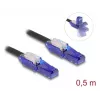 Networking Cable DeLOCK 80925 RJ-45 Cat6 0.5m Black Violet