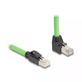 Networking Cable DeLOCK 80894 RJ-45 Cat6a 5m Black Green