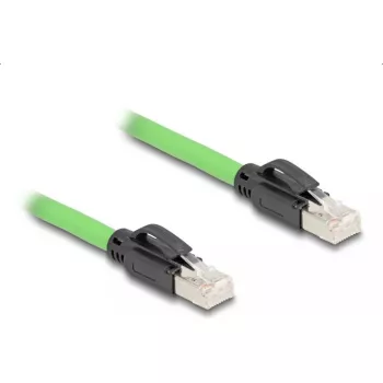 Network Cable DeLOCK RJ45 Cat.6A plug to plug 1m Green