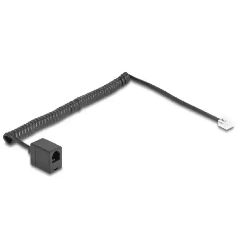 Telephone cable DeLOCK 90231 2 m Black RJ-11 to RJ-11