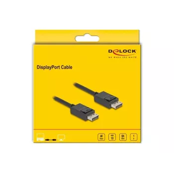 DisplayPort Cable DeLOCK 80492 8K 60Hz 40Gbps 1m