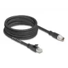 Networking cable DeLOCK 80585 M12 to RJ-45 Cat5e 5 m Black