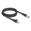 Networking cable DeLOCK 80579 M12 to RJ-45 Cat5e 2 m Black