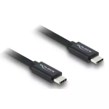 USB-C to USB-C Coaxial Cable DELOCK USB4 Gen 3x2 40 Gbps USB PD 3.1 240 W 1 m