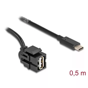 DeLOCK USB cable 0.5 m USB 2.0 USB A USB C 88056