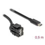 DeLOCK USB cable 0.5 m USB 2.0 USB A USB C 88056