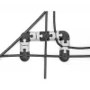 Cable holder DeLOCK 18448 self-adhesive modular set 9 pieces black grey