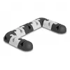Cable holder DeLOCK 18448 self-adhesive modular set 9 pieces black grey