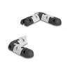 Cable holder DeLOCK 18448 self-adhesive modular set 9 pieces black grey