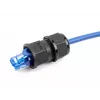 DeLOCK Feed-through coupler RJ45 IP67 waterproof black