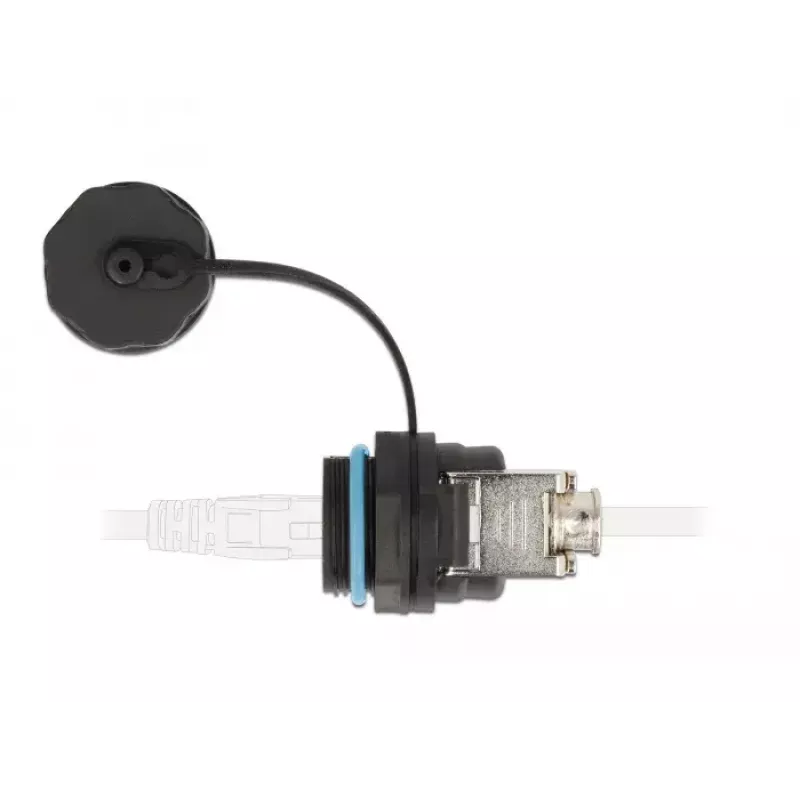 DELOCK wire connector RJ45 Cat.6A LSA straight black 29×43×29 mm