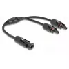 Cable splitter DeLOCK DL4 Solar Splitter Cable 1 x male to 2 x female 30 cm black