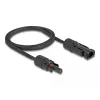 Cable DeLOCK DL4 Solar Flat Cable male to female 1 m black 3.3 mm²