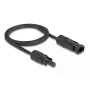 Cable DeLOCK DL4 Solar Flat Cable male to female 1 m black 3.3 mm²