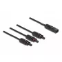 DeLOCK DL4 Solar Splitter Cable 1 x male to 3 x female 35 cm black