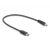 DeLOCK 85403 power cable Black 0.27 m USB C DC