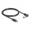 DeLOCK 85399 power cable Black 1.5 m USB C 5.5 x 2.5 mm