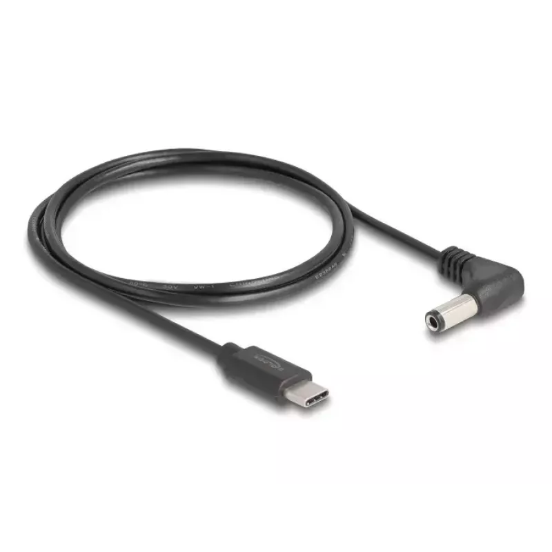 DeLOCK 85399 power cable Black 1.5 m USB C 5.5 x 2.5 mm