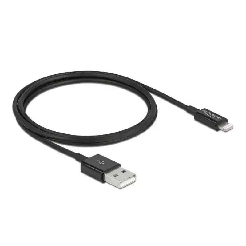 USB data and power cable DeLOCK 83002 1 m black