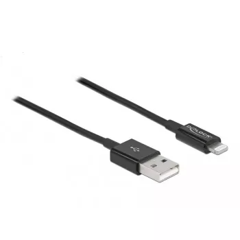 USB data and power cable DeLOCK 83002 1 m black