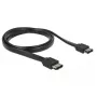 SATA cable DeLOCK 85640 1 m eSATA Black