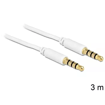 Audio Cable 3.5mm DeLOCK 83442 3m White