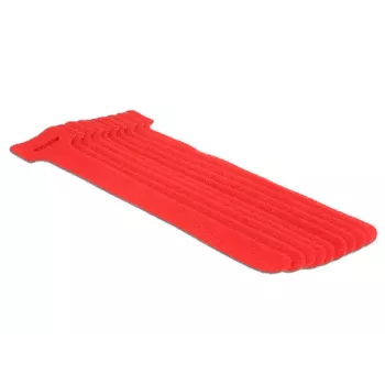 hook/loop fastener DeLOCK 18689 Red 10 pcs