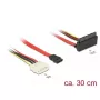 SATA cable DeLOCK 85514 0.3m 1x Molex 4 pin 1x SATA 22 pin 1x SATA 7 pin