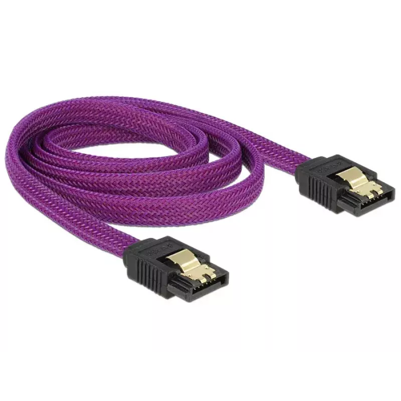 SATA cable DeLOCK 83692 1 m SATA 7-pin Purple