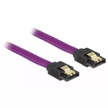 SATA cable DeLOCK 83692 1 m SATA 7-pin Purple