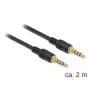 Audio Cable DeLOCK 85598 2m 3.5mm Black