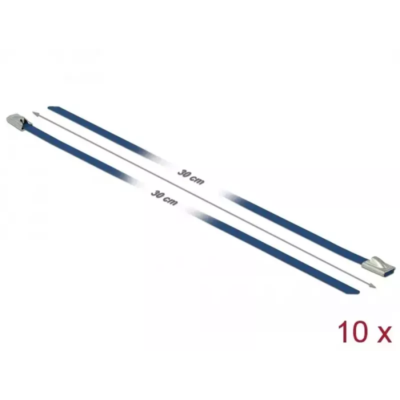 Cable Tie DeLOCK 18794 Steel Blue 10 pcs