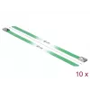 Cable Tie DeLOCK 18807 Steel Green 400mm 10 pcs