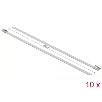 Cable Tie DeLOCK 18817 Steel White 200mm 10 pcs