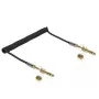 Audio cable DELOCK 85837 — 2 m, 3.5 mm male-to-male, gold-plated contacts, AWG 28, black
